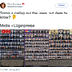 Screenshot of a tweet from white supremacist account Baked Norwegian during President Trump’s fascist rally in Phoenix on August 22, 2017 (Twitter)